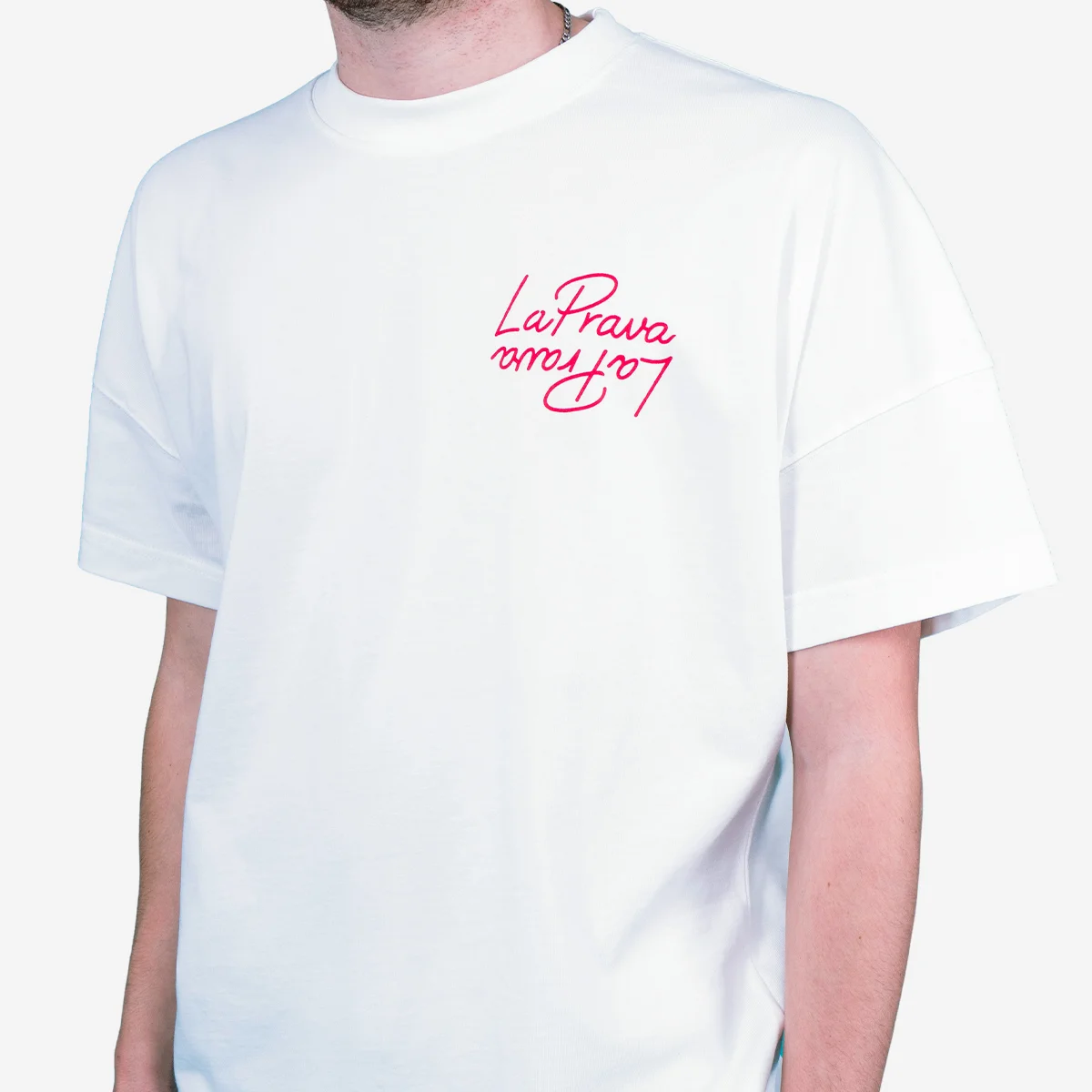 Photo T-Shirt La Prava Script Blanc