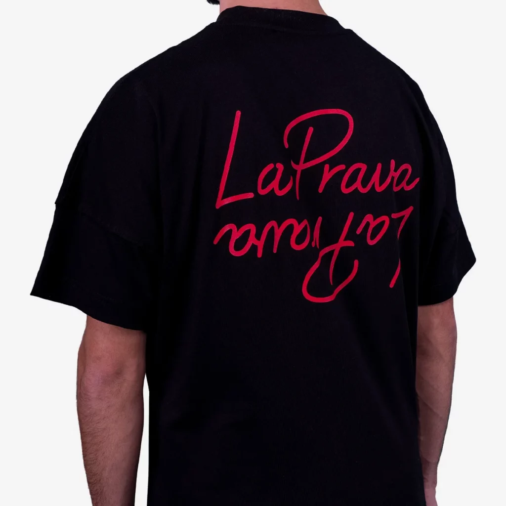 Photo T-Shirt La Prava Script Noir